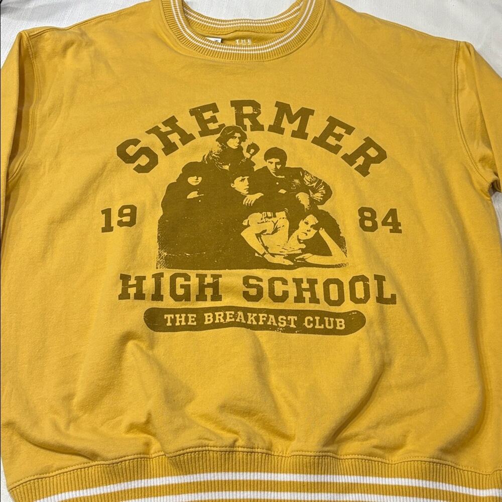 The Breakfast Club Brat Pack Shermer High School Sweatshirt Size L NWT